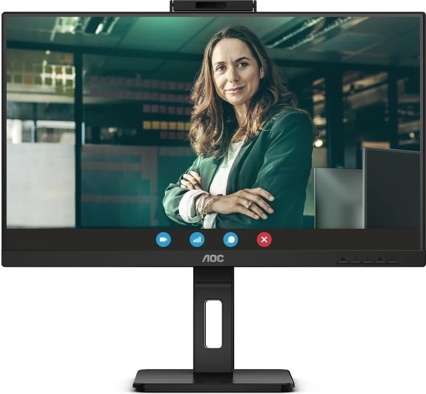 Monitor AOC Q27P3CW, 27", IPS, QHD, USB-C, Pivot, Kamera, E zezë