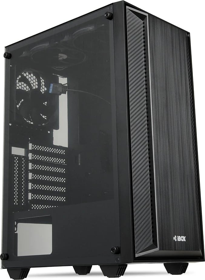 Kasë I-BOX CETUS 906, Midi Tower ATX, e zezë Kasë I-BOX CETUS 906, Midi Tower ATX, e zezë