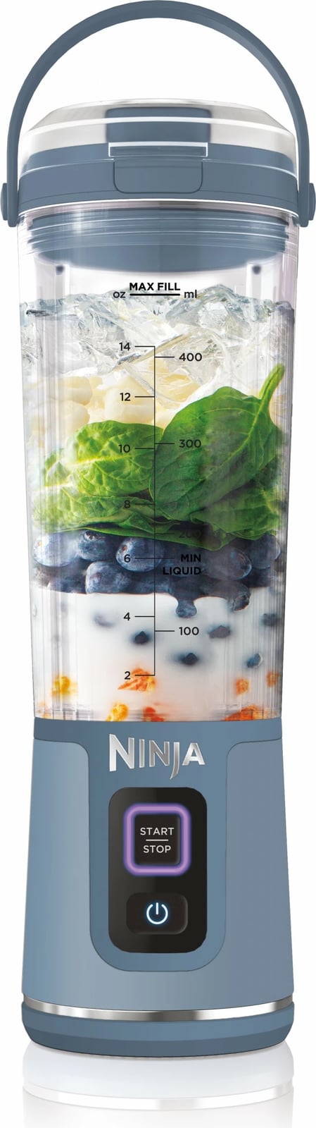 Blender sport Ninja BC151EUNV Blast, 0.53L, pa kabllo, kaltër