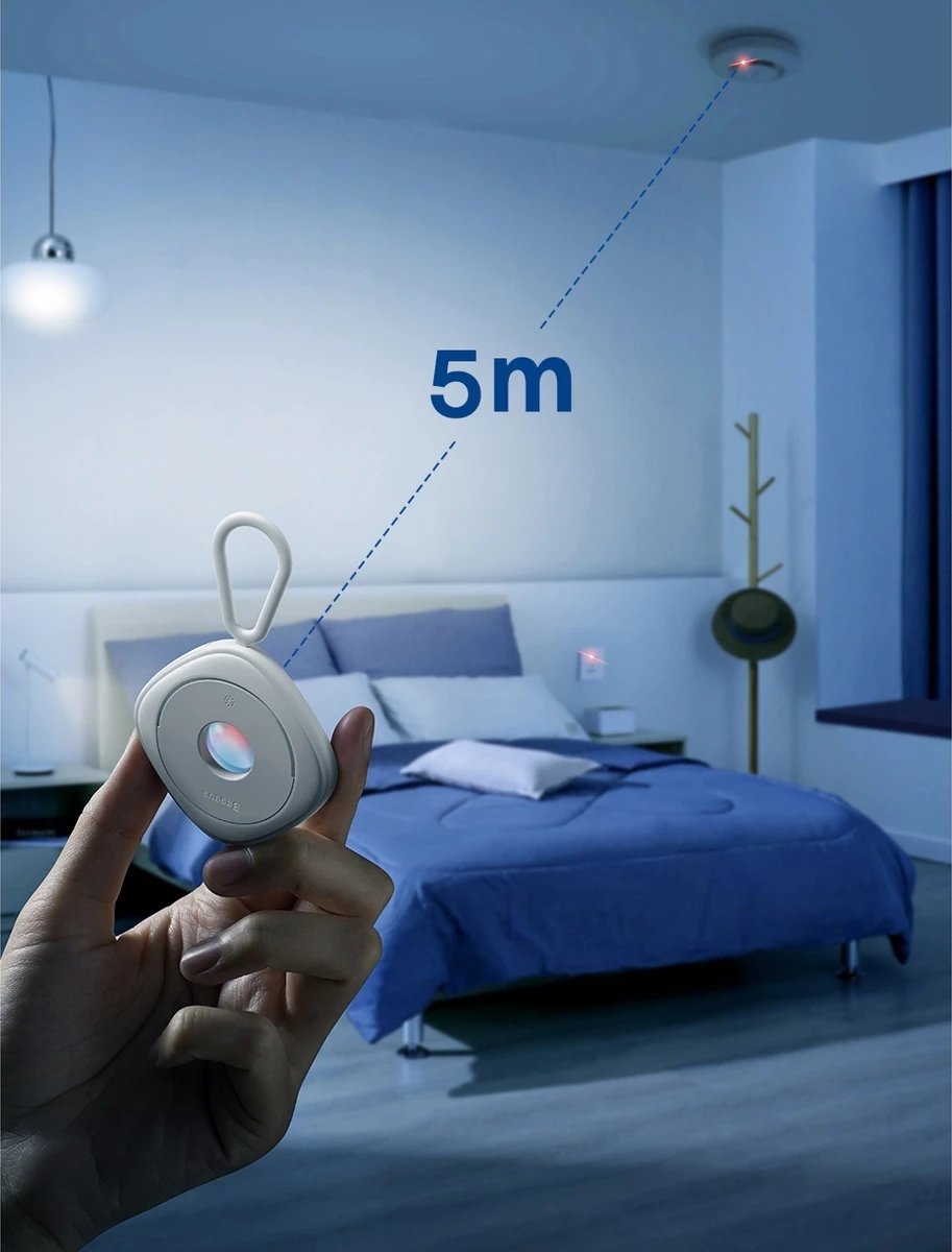 Detektor kamerash të fshehura Baseus Heyo FMHY000002, i bardhë Detektor kamerash të fshehura Baseus Heyo FMHY000002, i bardhë