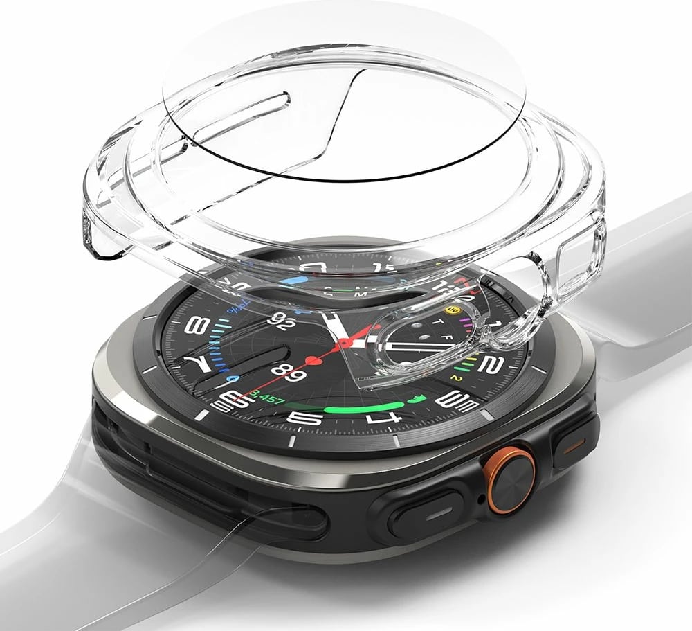 Mbështjellës + xham i temperuar Ringke për Samsung Galaxy Watch Ultra 47mm, Transparent