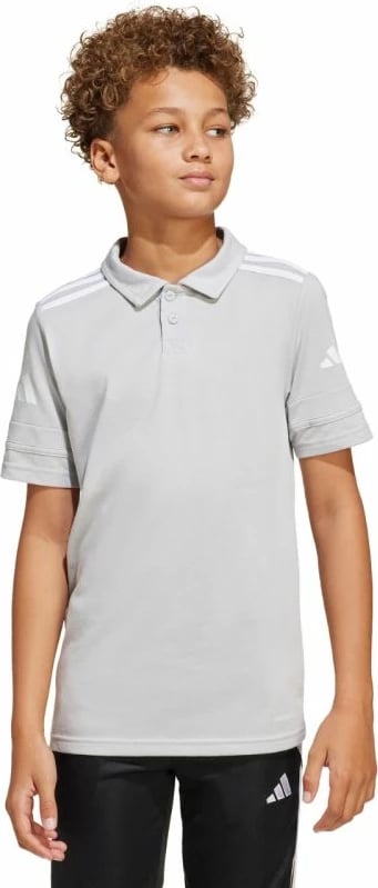 Maicë polo për fëmijë adidas, e hirtë
