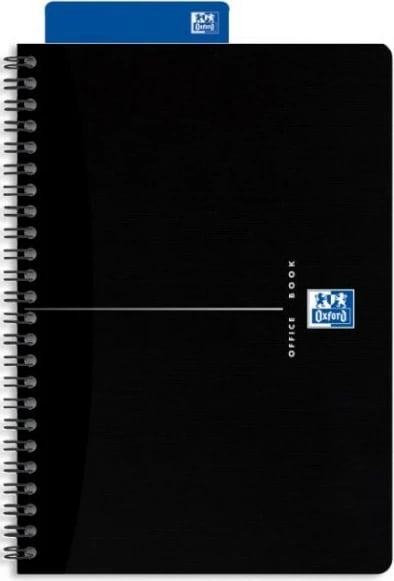 Bllok shënimesh Oxford 100102565, A5, 90g, 5 copë, zi/kaltër