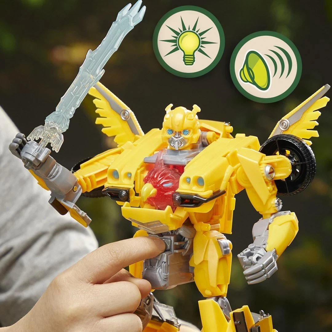 Lodër aksioni Hasbro Transformers Bumblebee, plastikë, elektronike, e verdhë
