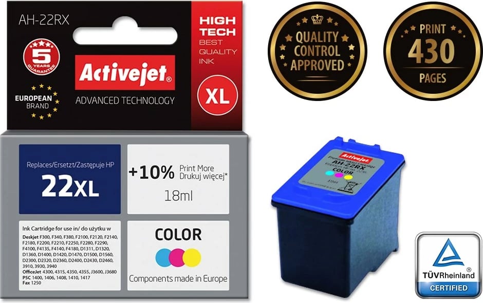 Ngjyrë për printer HP Activejet  Ink Cartridge AH-22R
