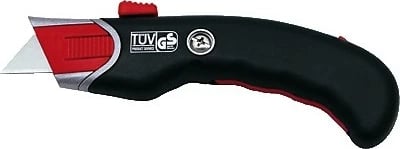 Prerëse sigurie WEDO Safety-Cutter Premium, 5 tehë rezervë, zi/kuqe/argjendtë