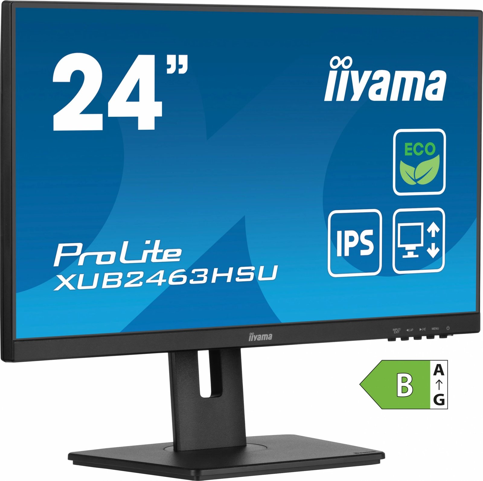 Monitor iiyama ProLite XUB2463HSU-B1, 24", Full HD, LED, 3 ms, i zi