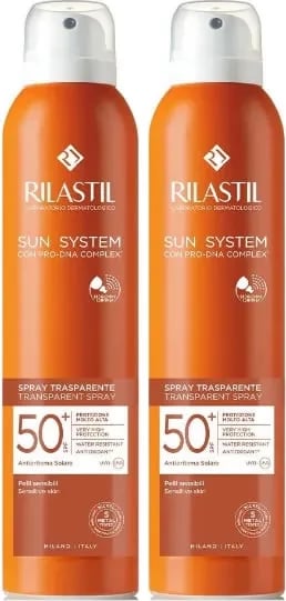 Spray për diell unisex Rilastil Sun System SPF50+ Duplo 2x200ml