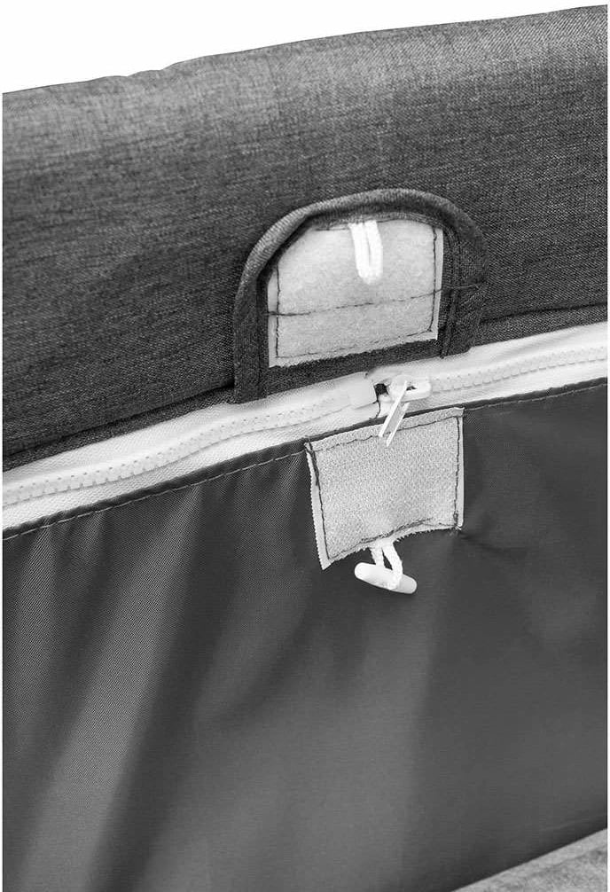 krevat udhëtimi, CARETERO, Basic Plus, 120x60 cm, me nivele dysheku dhe rrota, gri grafit