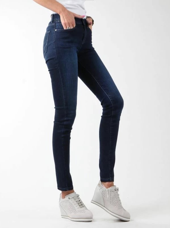 Pantallona të gjata femra Wrangler, blu