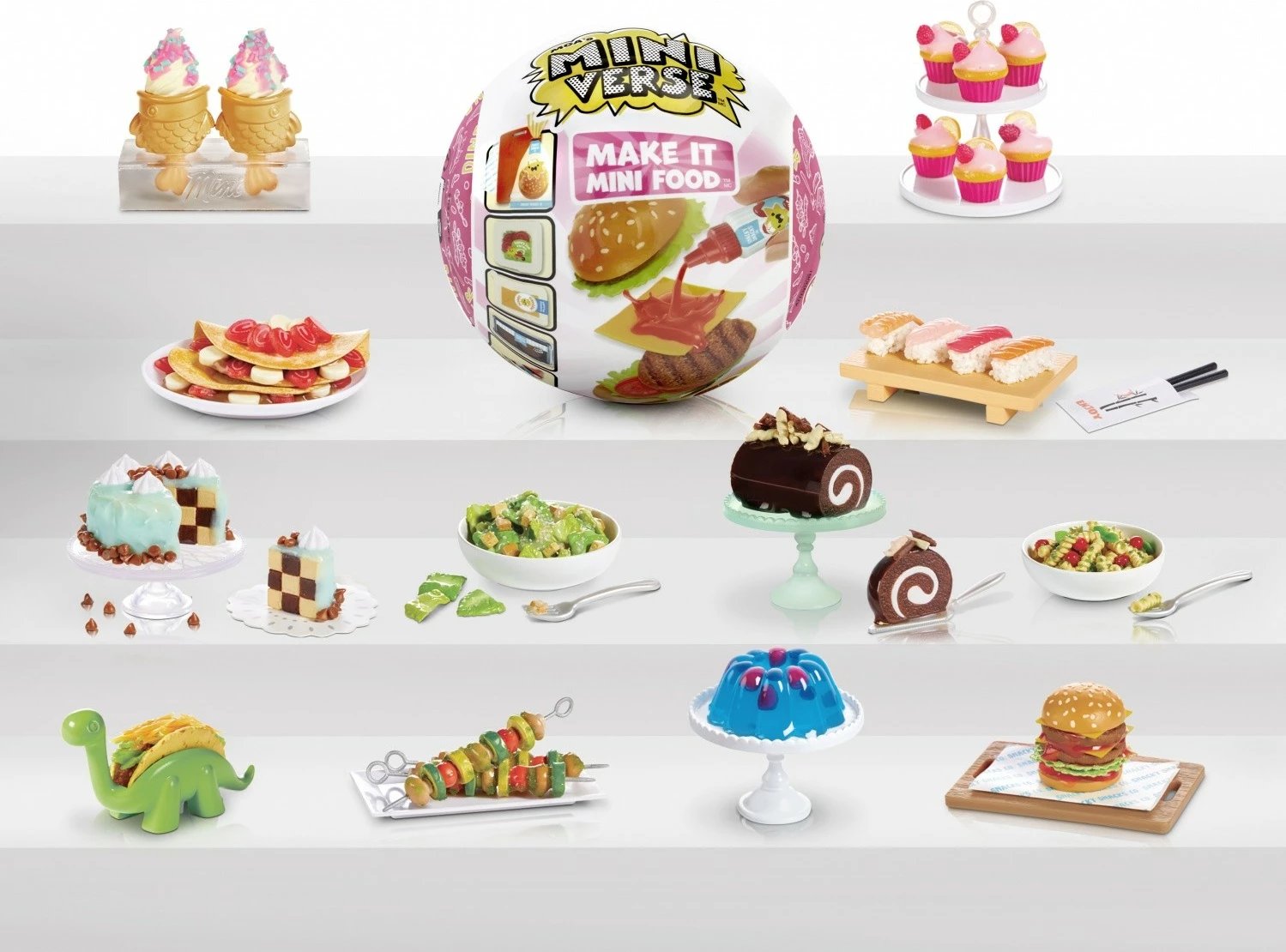 Set figurina Miniverse Mini Food Mix MGA, për koleksion, plastikë, i përzier