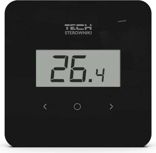 Termostat wireless për dhomë Tech Controllers R-8B PLUS, i zi