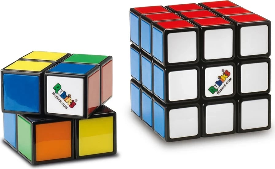 Rubik’s Cube SPIN MASTER Duo Pack, 3x3 dhe Mini 2x2, Multikolor