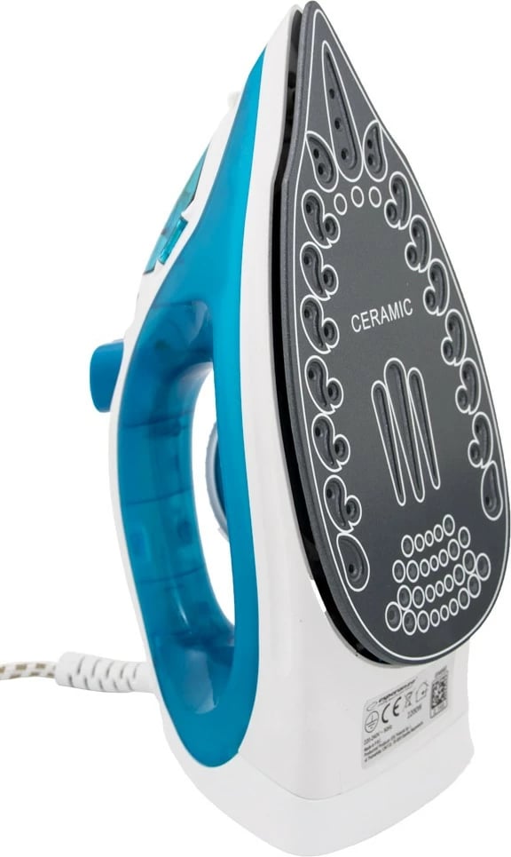 Hekur me avull Esperanza SLIDER EHI002, 2200W, pllakë qeramike, kaltër/bardhë Hekur me avull Esperanza SLIDER EHI002, 2200W, pllakë qeramike, kaltër/bardhë