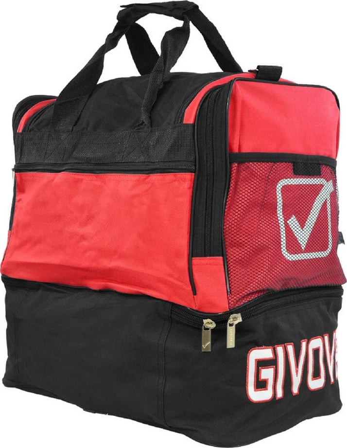 Çantë sportive Givova unisex, e kuqe-e zezë