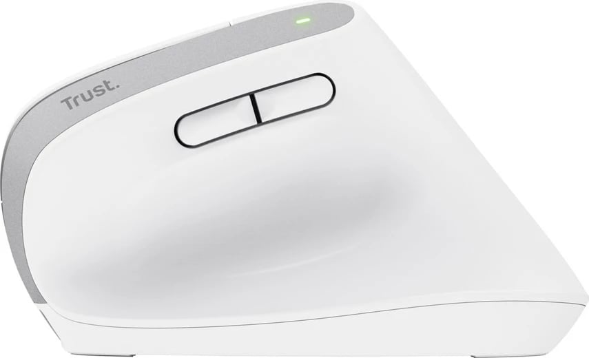 Maus Trust Bayo+, pa tela, optik, 2400 DPI, i bardhë