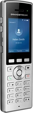 Telefon IP Grandstream WP822, 2 linja, LCD, Wi-Fi, Ngjyrë Argjendi