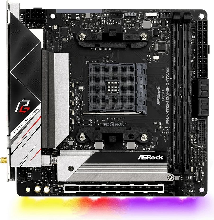 Pllakë amë ASRock B550 Phantom Gaming-ITX/a, AMD, Socket AM4, 64 GB, mini ITX