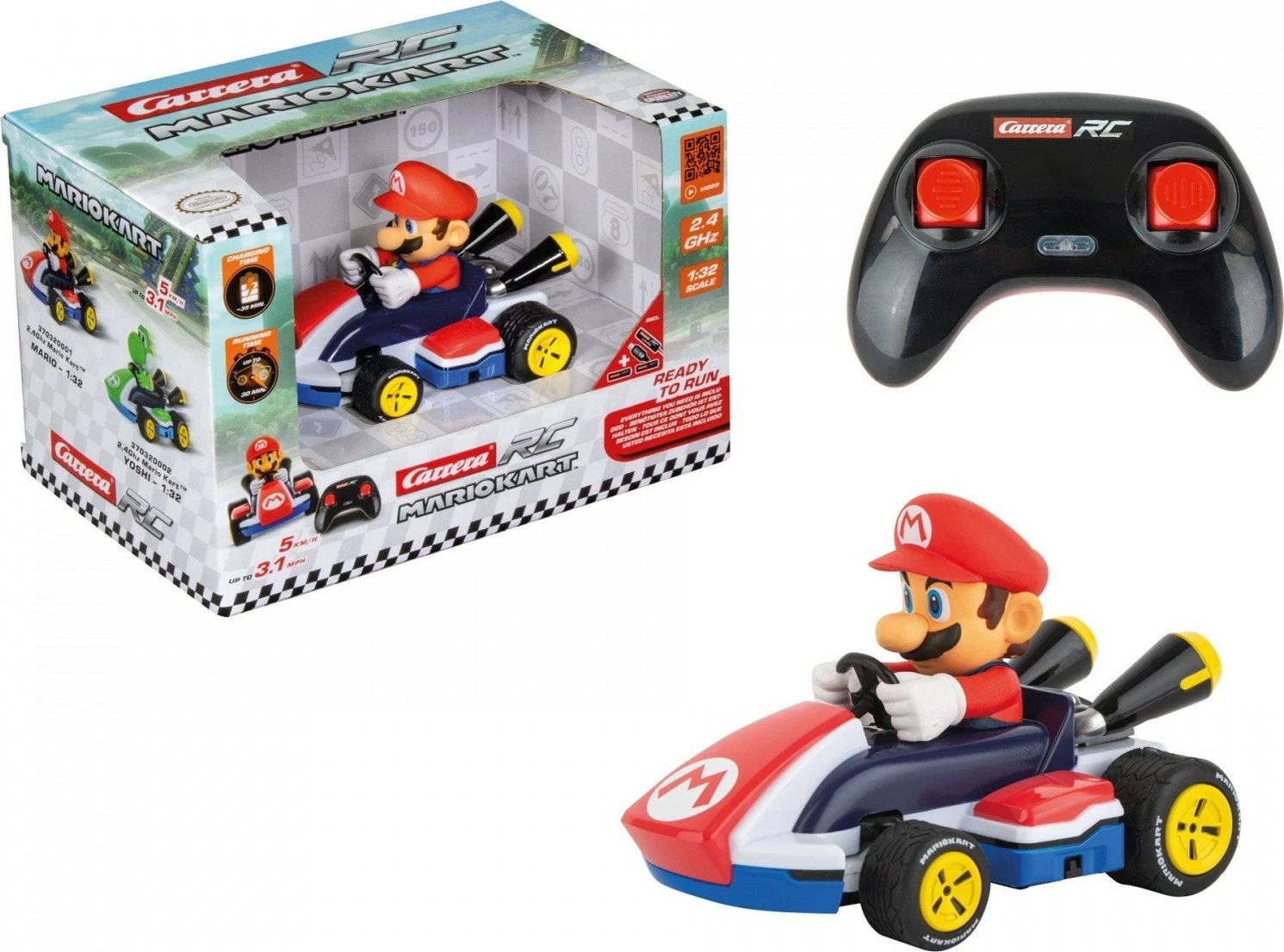 Makine RC Carrera Mario Kart 1:32, Super Mario, shumëngjyrëshe