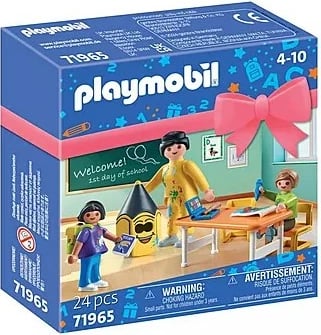 Set lodrash Playmobil 71965 First Day of School, 24 pjesë