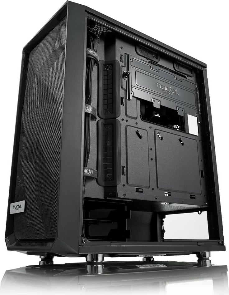 Kasë Fractal Design Meshify C, Midi Tower, PC, ATX, ITX, micro ATX, e zezë Kasë Fractal Design Meshify C, Midi Tower, PC, ATX, ITX, micro ATX, e zezë