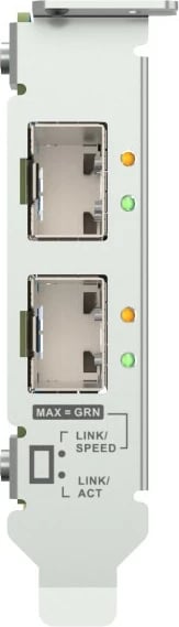 Kartë rrjeti QNAP QXG-10G2SF-NXE, 10GbE, Dual Port, PCIe, me ventilator