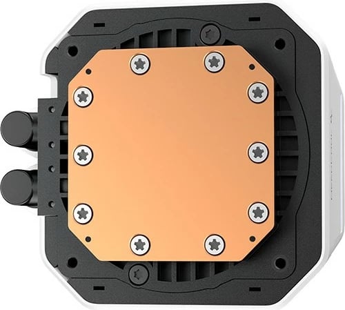 Kasë ftohëse uji Deepcool LM240, 2x120mm, ekran IPS, bardhë