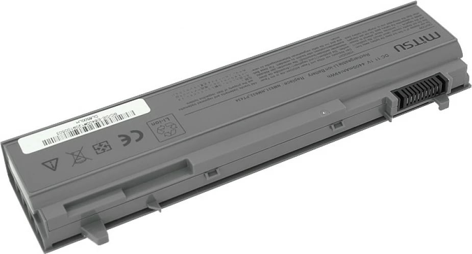 Bateri laptop Mitsu BC/DE-E6400 për Dell Latitude/Precision, 4400 mAh, 11.1V, Gri