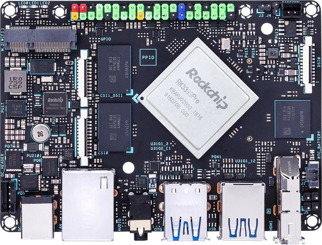 Kasë ASUS Tinker Edge R, Rockchip RK3399Pro, 6GB RAM, 16GB eMMC, Wi-Fi, Bluetooth, NPU, zezë