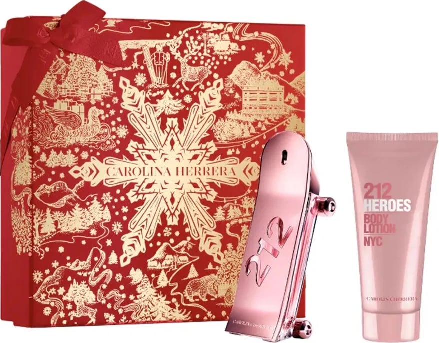 Eau de Parfum set për femra Carolina Herrera 212 Heroes Forever Young, 80ml + 100ml