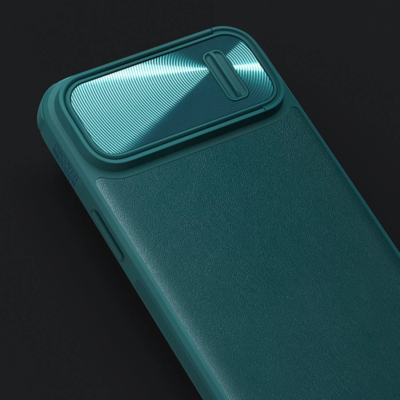 Mbështjellës Nillkin CamShield Leather S për iPhone 14 Plus, me kapak kamere, e zezë