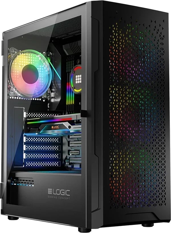 Kasë LOGIC ARAMIS ARGB MINIDI USB 3.0, e Zezë Kasë LOGIC ARAMIS ARGB MINIDI USB 3.0, e Zezë