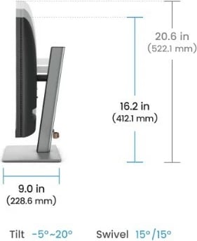 Monitor BenQ RD240Q, 24.1", WQXGA, IPS, 5ms, HDMI/DP/USB-C, Gri