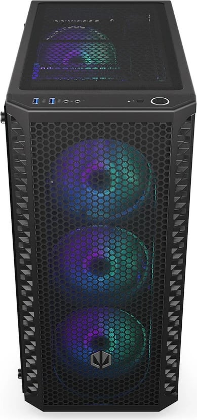 Kasë Endorfy Signum 300 ARGB, Midi Tower, xham i fortë, 4 ventilatorë ARGB, e zezë