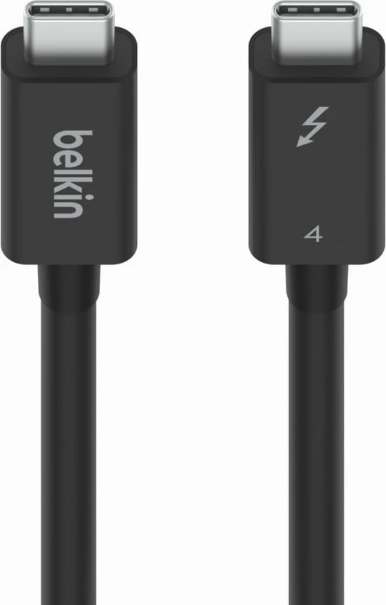 Kabllo Belkin INZ002bt2MBK, Thunderbolt 4, 2 m, 40 Gbit/s, 100 W, e zezë