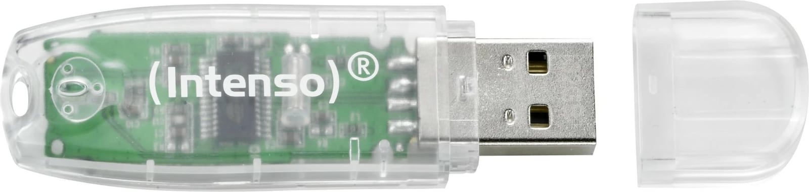 USB Intenso Rainbow Line 32 GB, USB Type-A, 2.0, Transparent