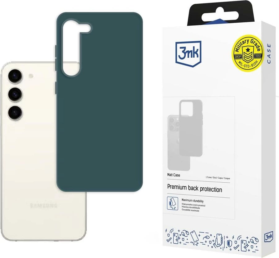 Mbështjellës 3mk Matt Case për Samsung Galaxy S23 Plus, TPU, i gjelbër