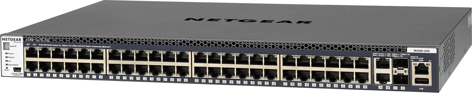 Switch NETGEAR M4300-52G, Managed, 1U, Gri