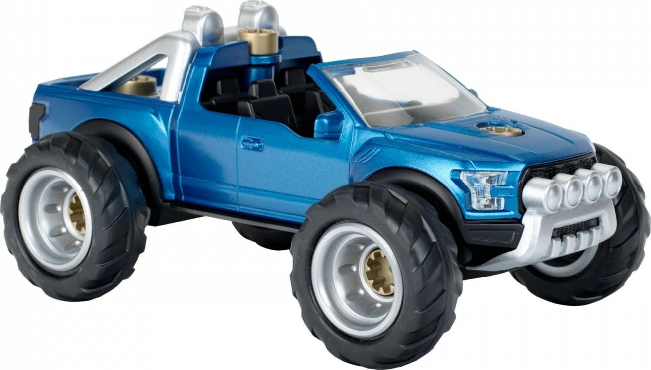 Lodër makinë Klein Ford F-150 Raptor 3-in-1, për djem, Blu/Argjend