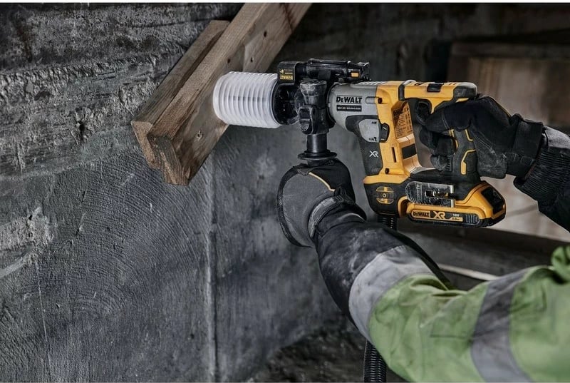 Pistol grip drill DeWALT DCH172NT-XJ, brushless, SDS Plus, 18V, 1.8kg, e verdhë