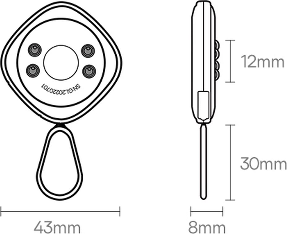 Detektor kamerash të fshehura Baseus Heyo FMHY000002, i bardhë Detektor kamerash të fshehura Baseus Heyo FMHY000002, i bardhë