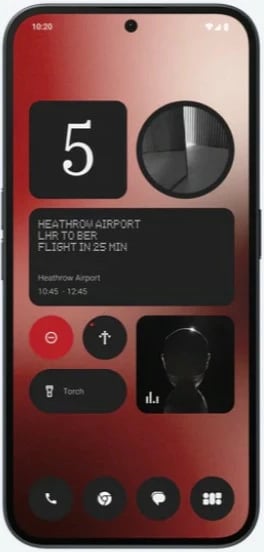 Celular Nothing Phone (2a), 8 GB, 128 GB, 50 MP, Android 14, Ngjyrë e zezë