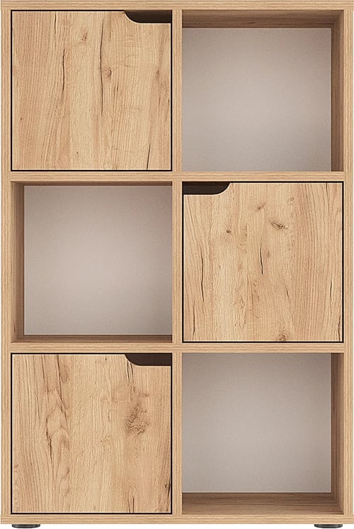 Raft librash Bookel, ngjyrë lisi, 59.5x27.5x89cm