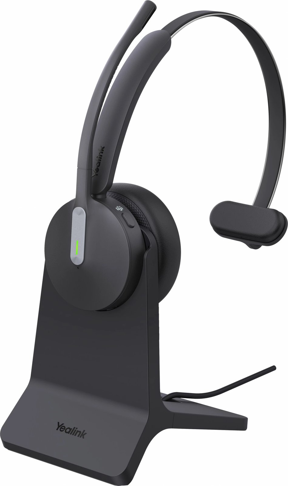 Kufje Yealink BH70 Mono me Stand Teams USB-A, Wireless, 91 g, E zezë