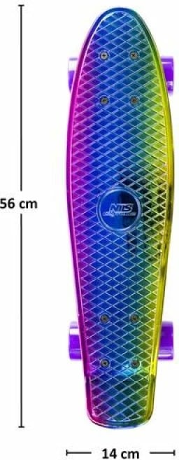 Skateboard Nils Extreme ELECTROSTYLE PENNYBOARD PNB01, Blu