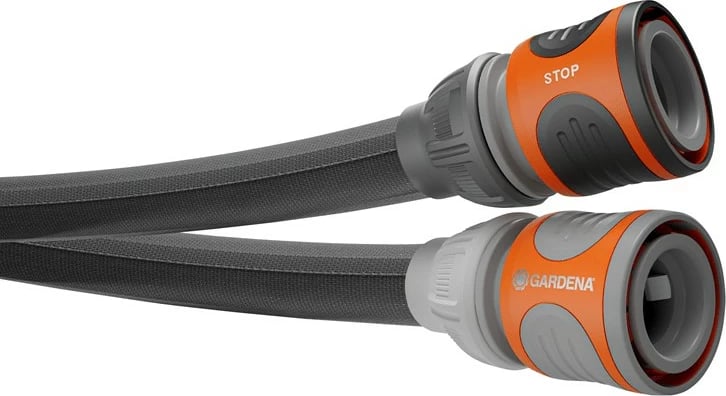 Zorrë kopshti Gardena Liano 15m, tekstil, PVC, 22 bar, zi/gri