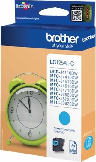 Toner Brother LC125XLC, cyan, super high yield, 1200 faqe