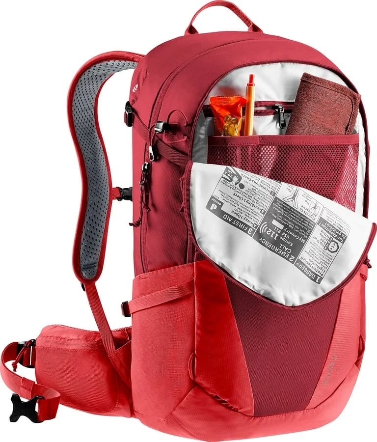 Çantë shpine Deuter Futura 27 për hiking, e kuqe