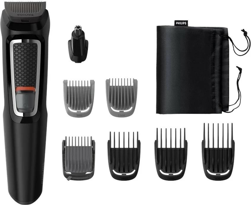 Trimer Philips MG3730/15, multifunksional, 8 në 1, ngjyrë e zezë