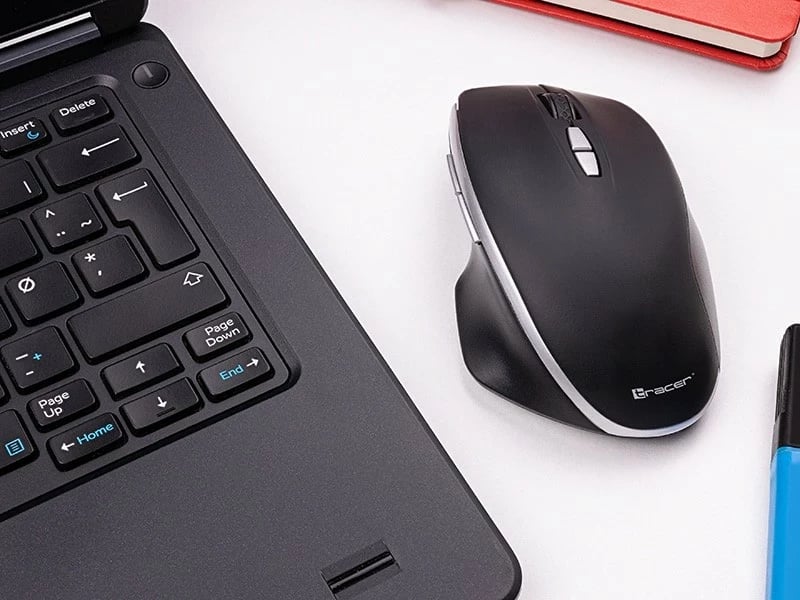 Maus Tracer PERFECT RF 2.4 GHz, 8 butona, i zi-argjendtë